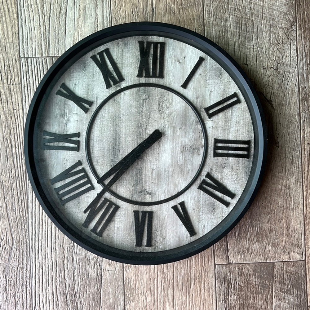 Wall clock 15” diameter